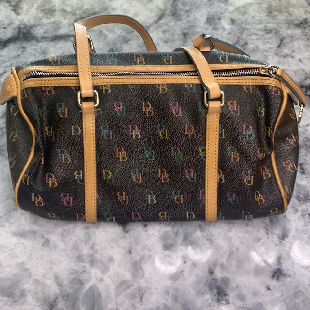 Dooney & Bourke Multicolor Vintage Logo Monogram Bag